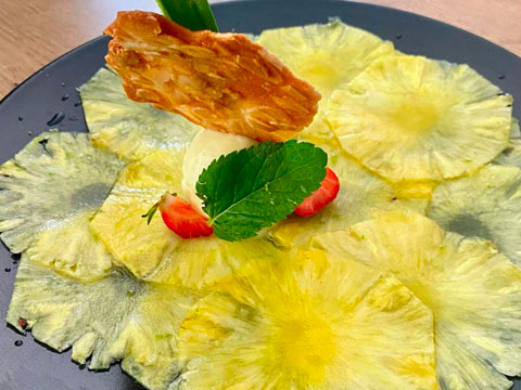 carpaccio ananas