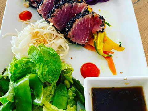 tataki thon salade fraicheur